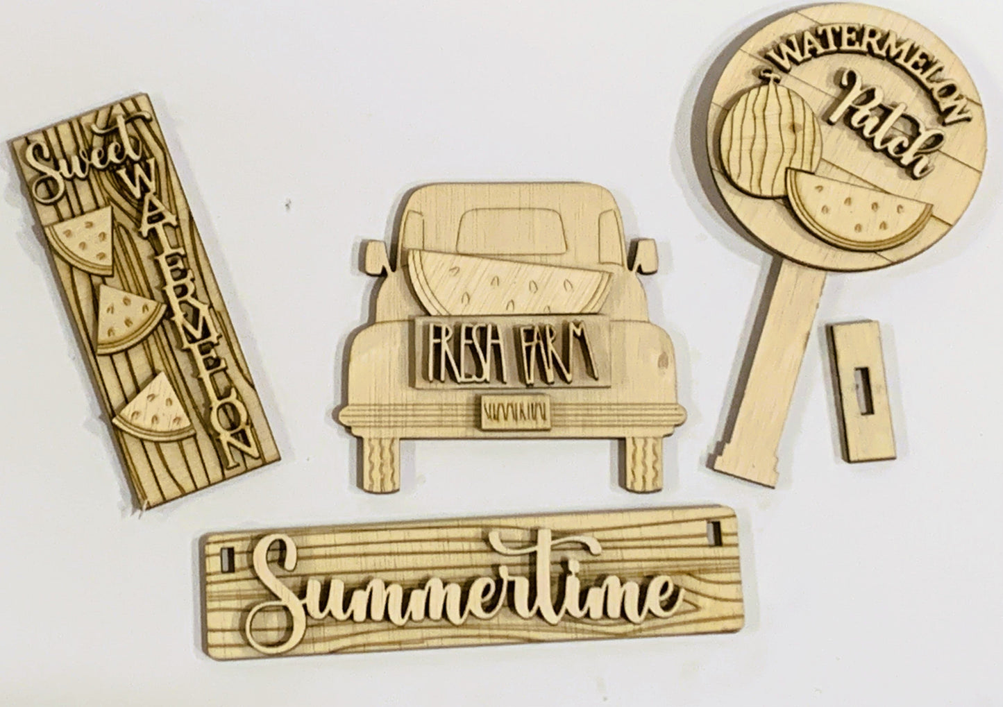 Watermelon Summertime Interchangeable Wagon/Crate/Raised Shelf Sitter Insert