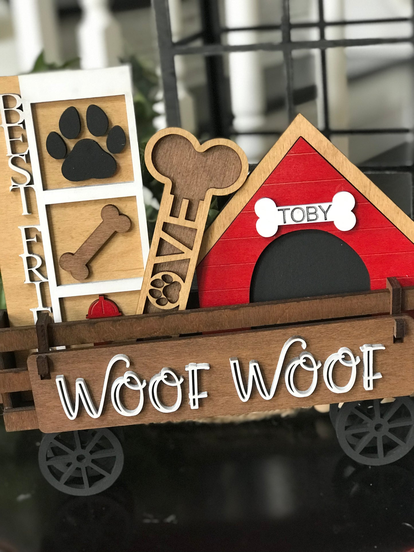 Dog/Woof Interchangeable Wagon/Crate/Raised Shelf Sitter Insert