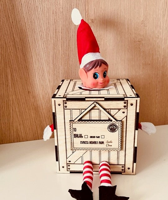 Elf on the Shelf Arrival Box Crate