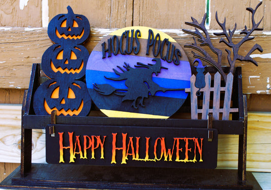 Halloween Interchangeable Wagon/Crate/Raised Shelf Sitter Insert