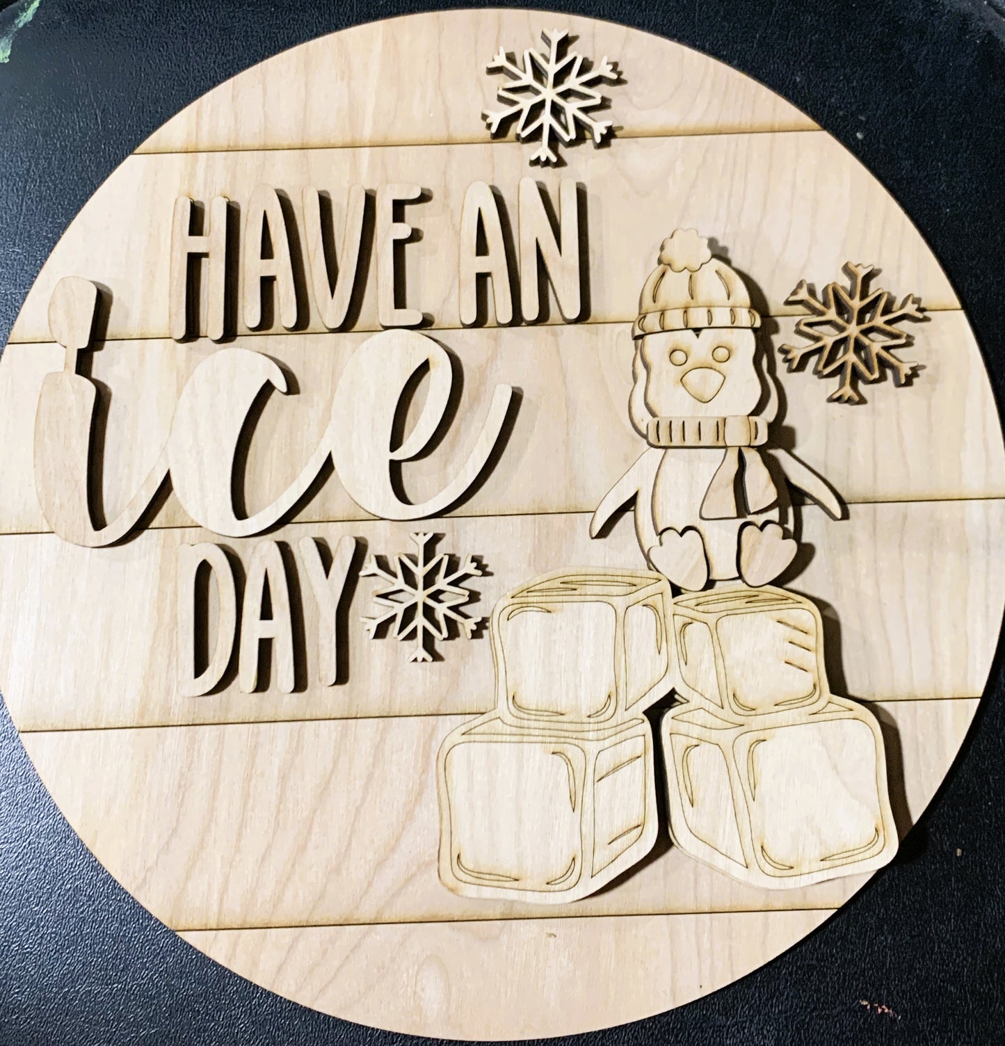 Have an Ice Day Penguin Door Hanger