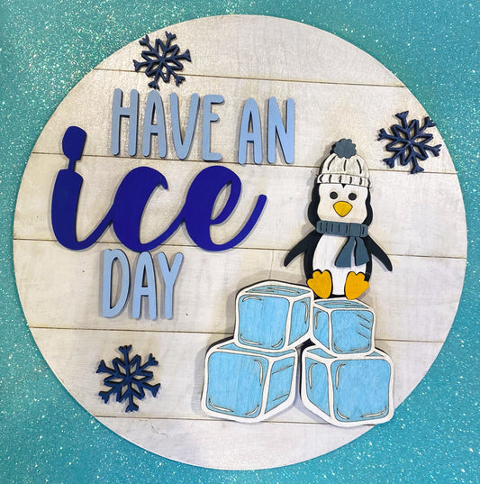 Have an Ice Day Penguin Door Hanger