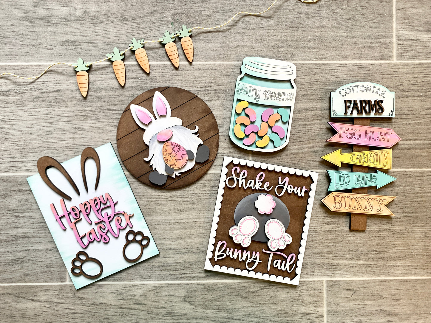 Easter Tiered Tray Decor DIY Set