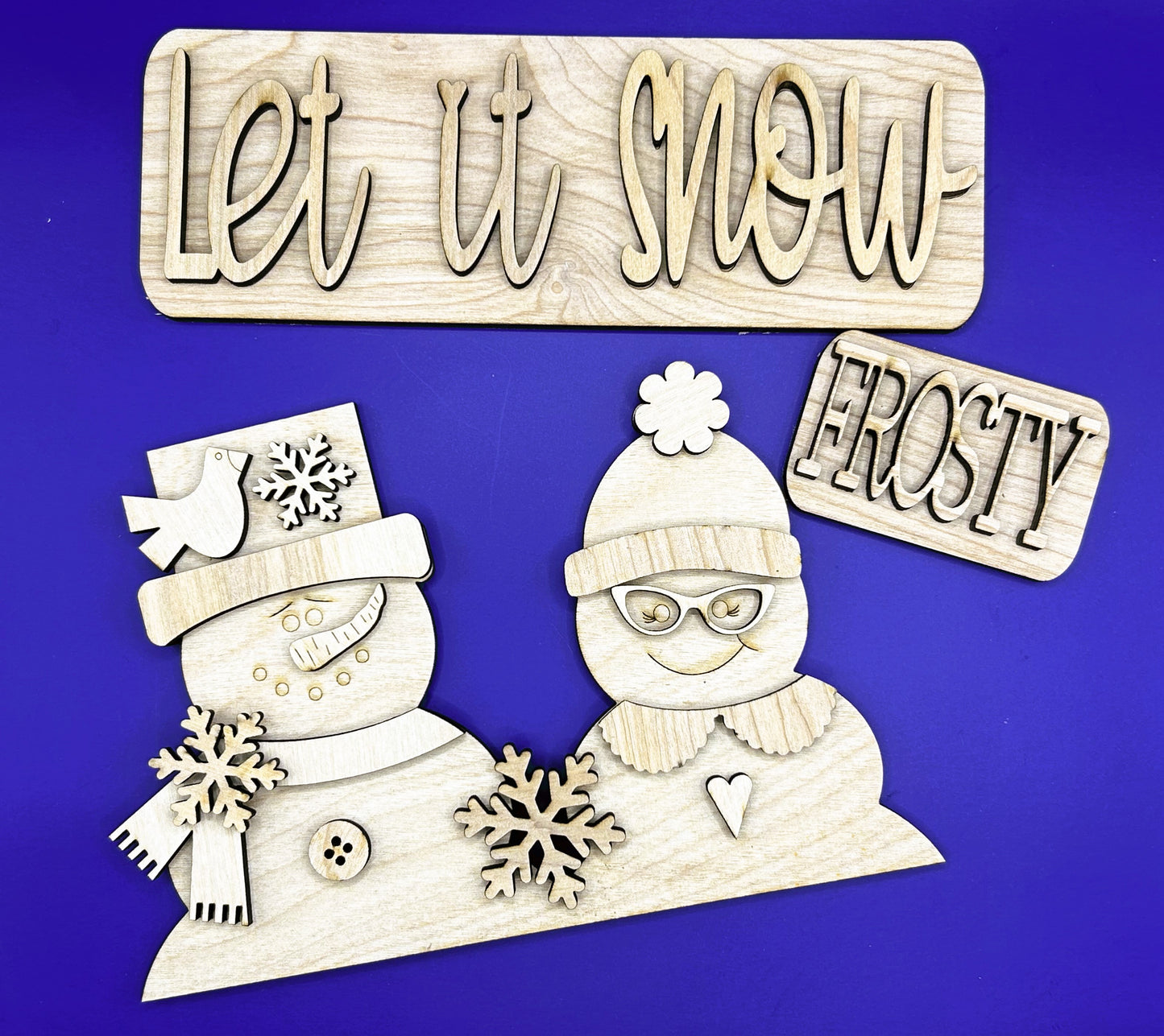 Let It Snow - Interchangeable Farmhouse Truck DIY add on