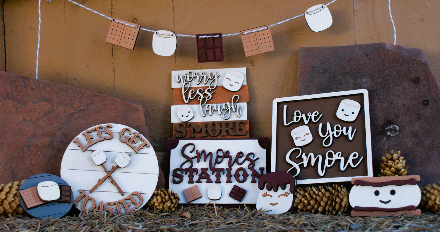 Smore Tiered Tray Decor DIY Set