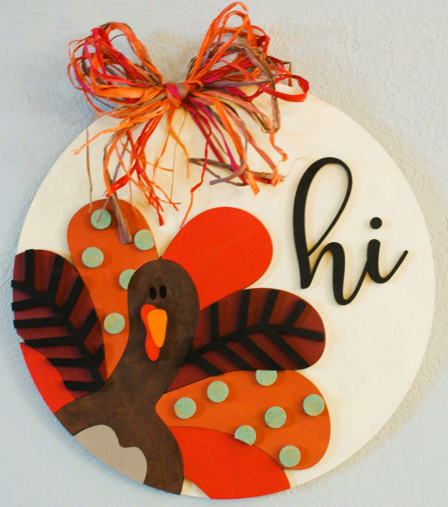 Turkey Hi DIY Round Door Hanger