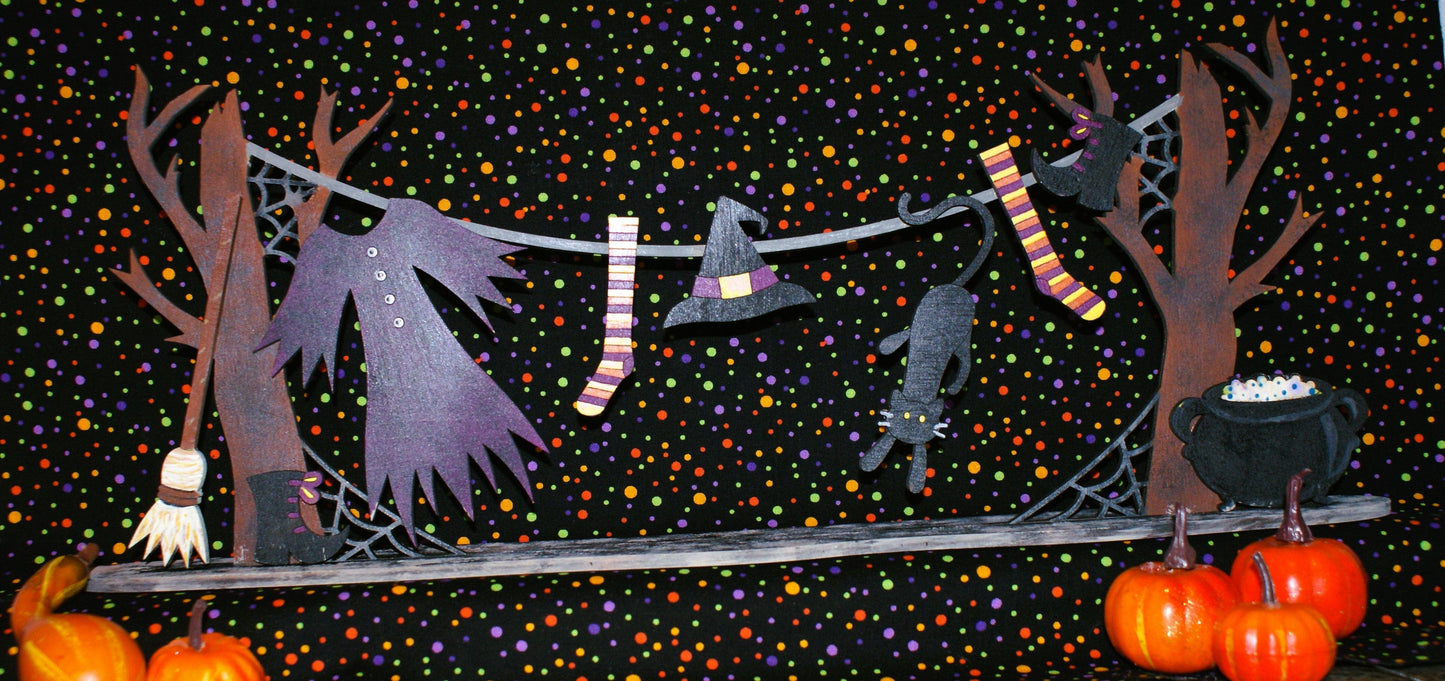 Witches Clothesline DIY paint kit